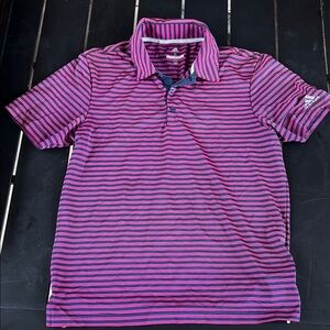 Adidas Purple Polo Shirt Sporty Design